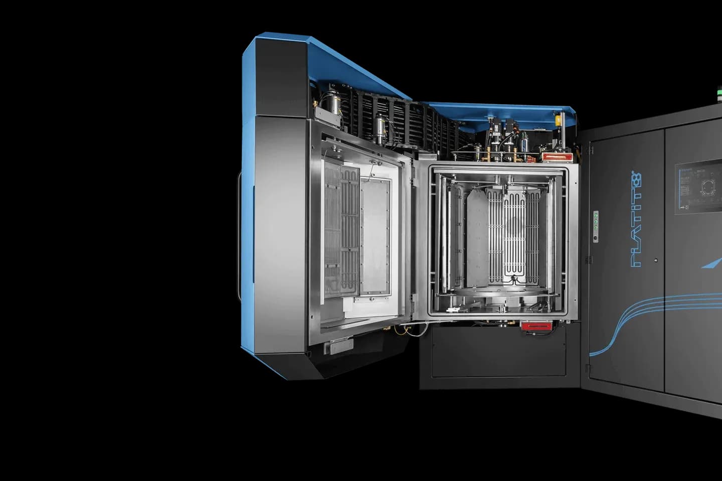 PLATIT PL1011 SAT PVD coating unit in opened configuration