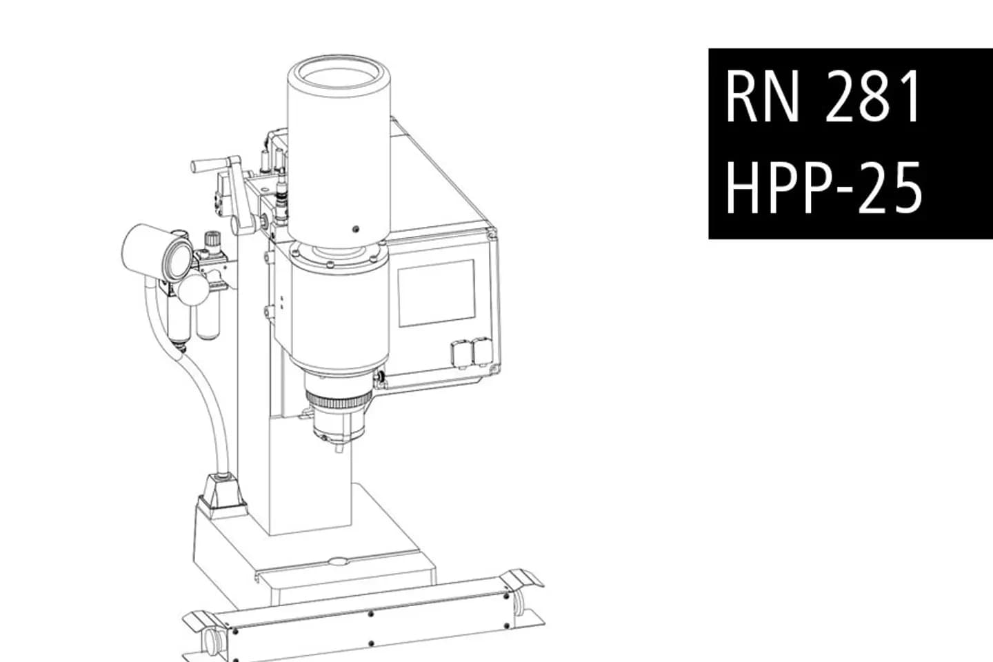 BalTec RN 281 HPP radial riveting machine with HPP-25 process control